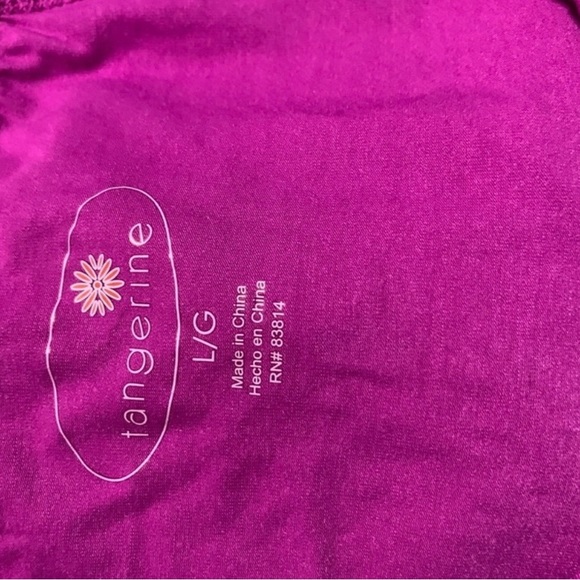 Tangerine work out athletic spandex top T shirt NEW with TAG 3/4  sleeve… - Picture 3 of 5